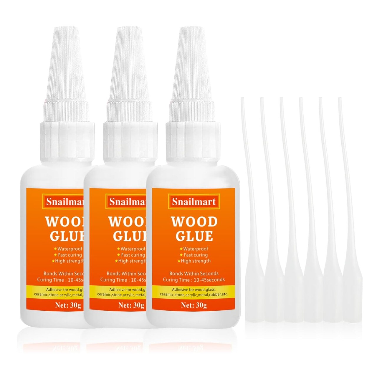 Wood Glue,90g Clear Carpenter Glue,Super Glue for Wood, Fast Drying Wood Glue for Craft, Metal,Furniture, Wood, and DIY(Pack of 3)